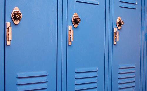 high school lockers