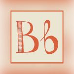 letter b, cursive