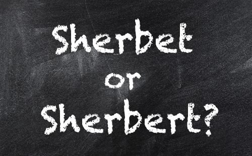 Meaning sherbet SHERBET English