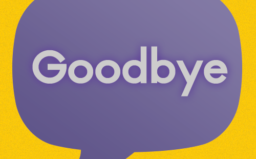 Synonym said goodbye friends with