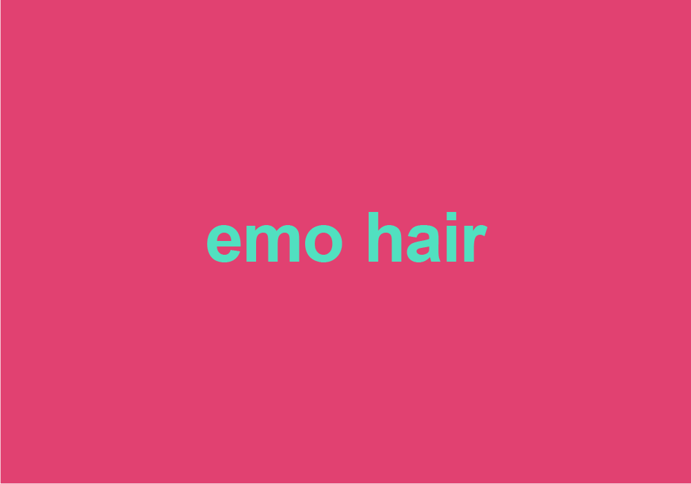 emo hair 