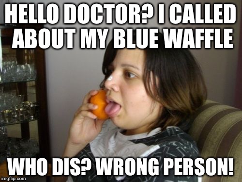 Blue waffle genitals