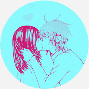 Image of a sad anime couple sharing a last kiss on Craiyon-hanic.com.vn