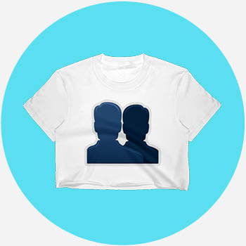 busts in silhouette emoji