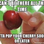 What does cherry emoji mean