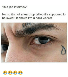 teardrop tattoo Meaning
