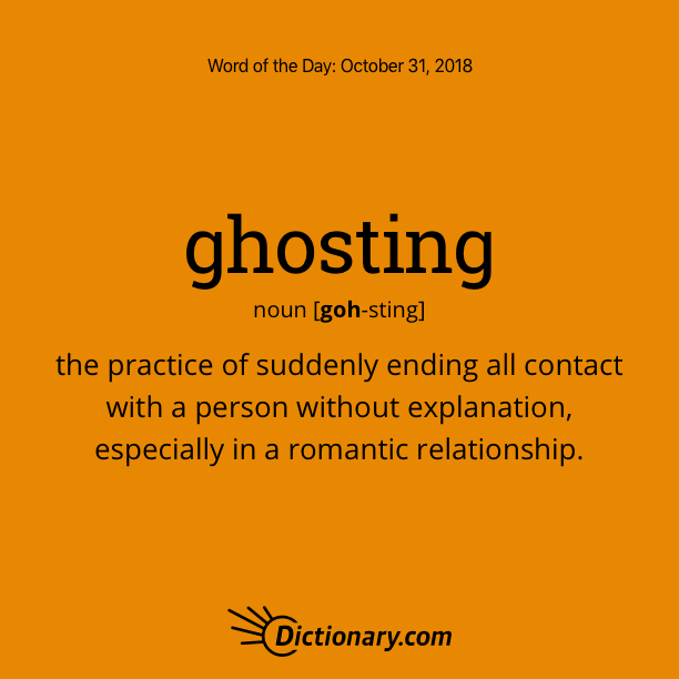 another word for going ghost