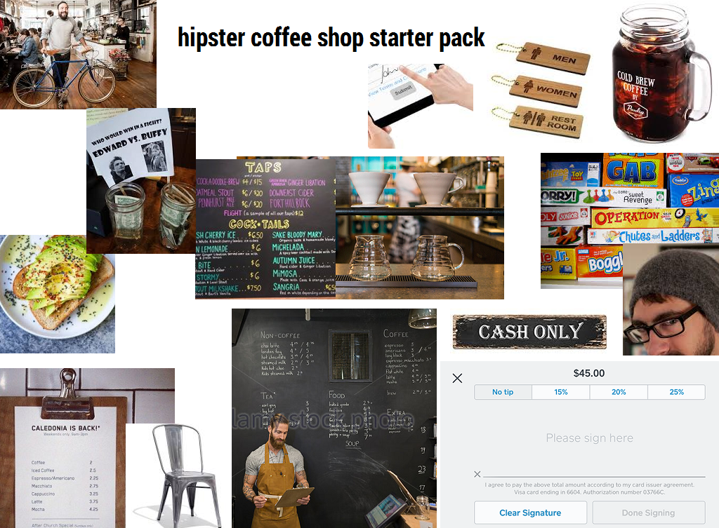 hipster coffee shop Meaning Pop Culture by