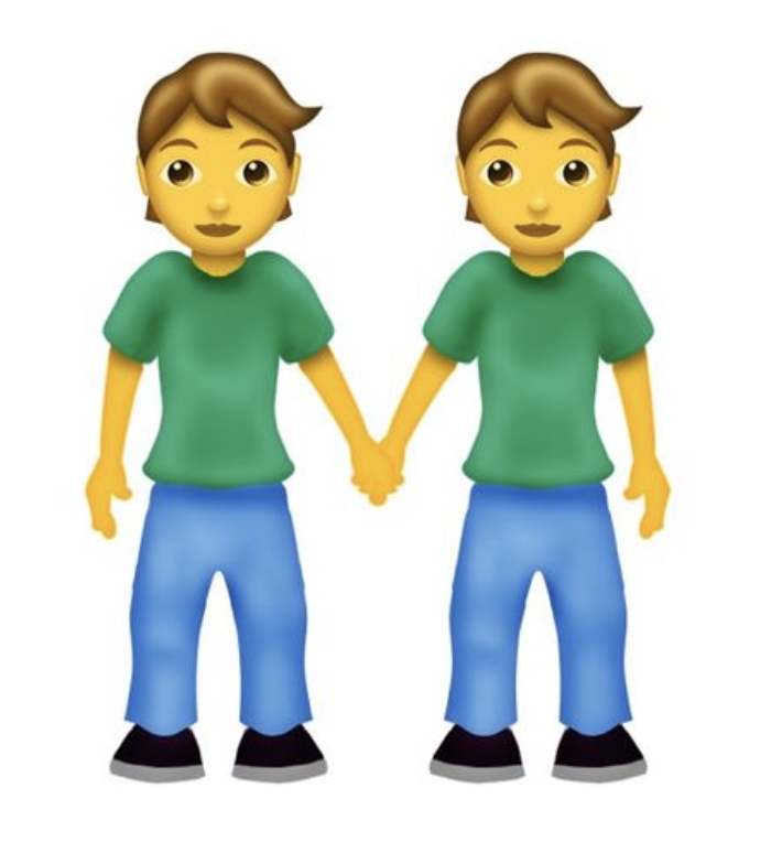 Two Smiling Emoji Shaking Hands
