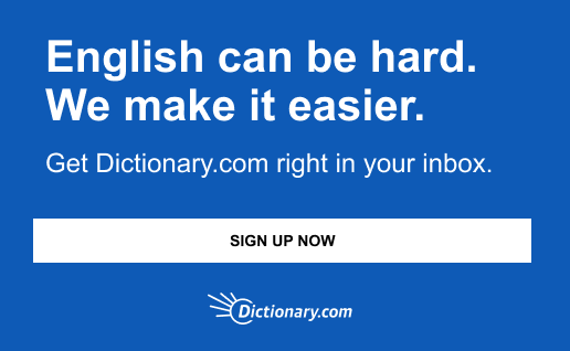 email sign-up box for dictionary.com emails