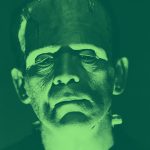 headshot of Frankenstein's monster