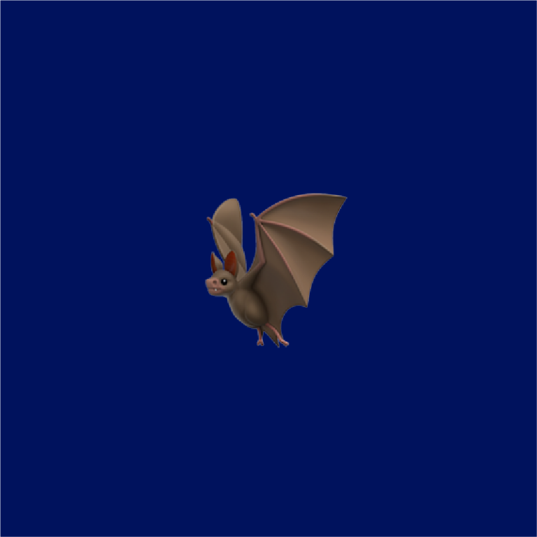 🦇 Bat emoji Meaning