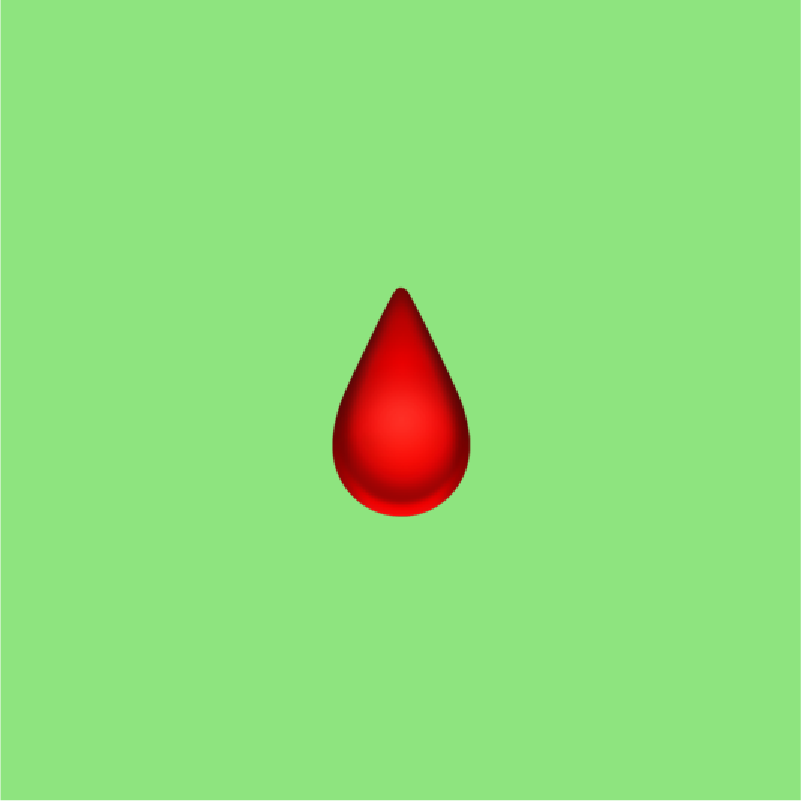 🩸 Drop of Blood emoji Meaning