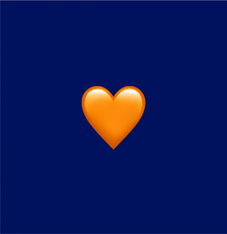 🧡 Orange Heart emoji Meaning