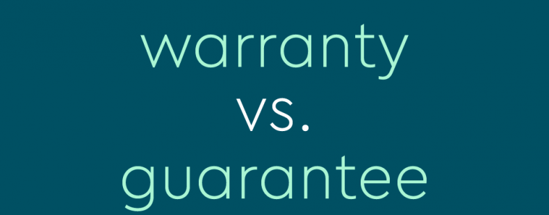 Voorloper schetsen Trek Warranty" vs. "Guarantee": What's The Difference? - Dictionary.com