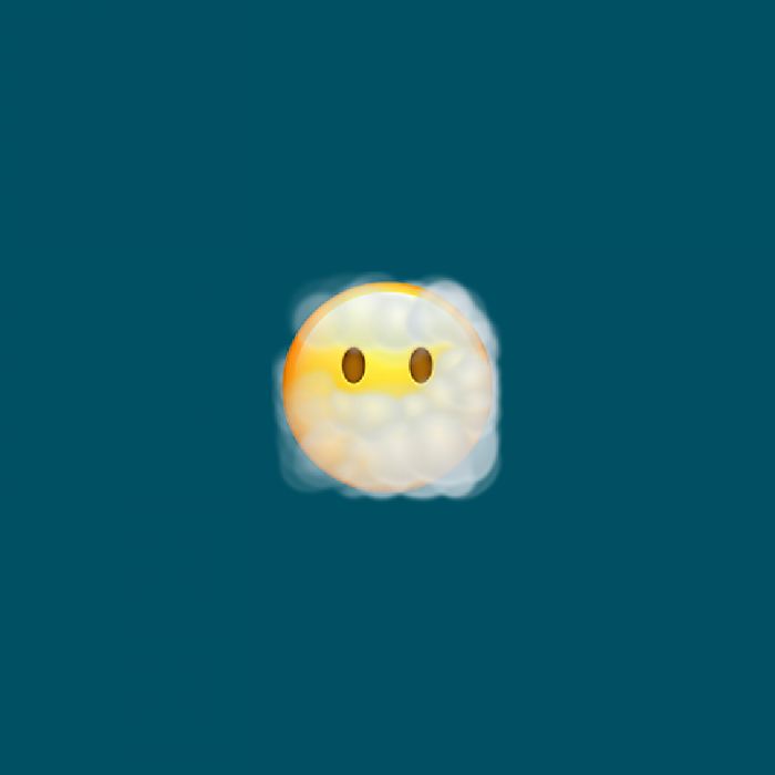 😶‍🌫️ Face in Clouds emoji Meaning