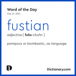 Word of the Day - fustian