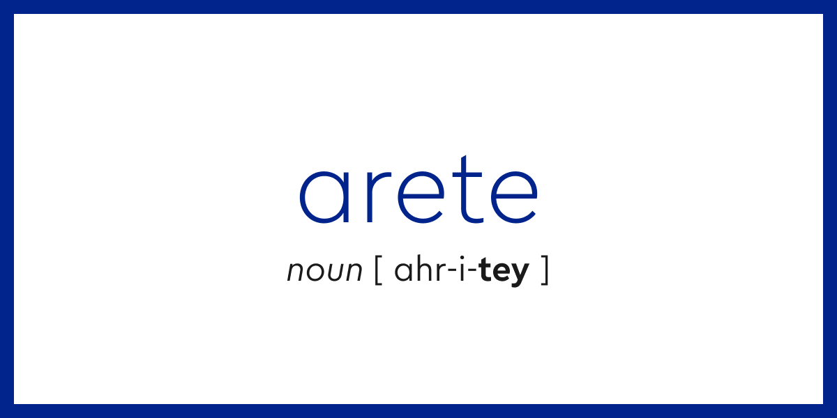 Word of the Day - arete