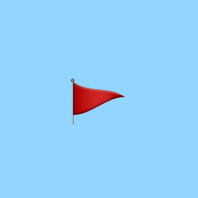🚩 Red Flag emoji