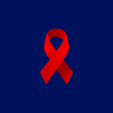 Infection Symbol Red Ribbon Symbol Hiv World Day Dark Red Stock