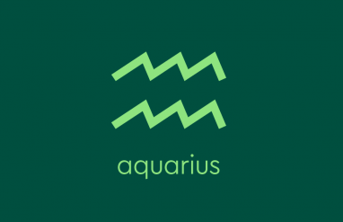 aquarius symbol with text underneath: "aquarius"
