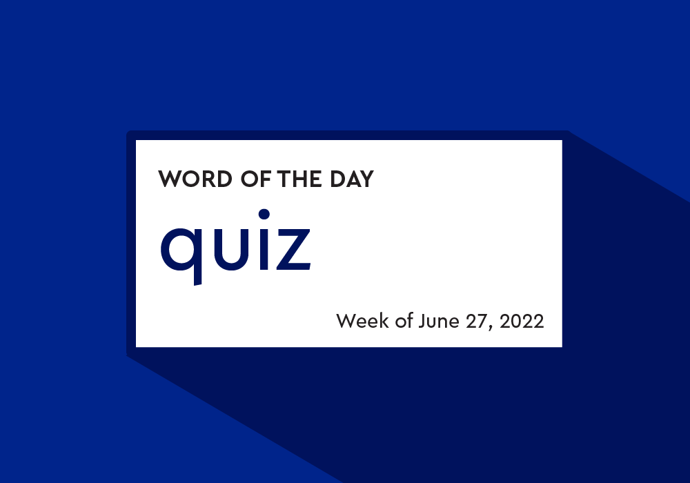 Fun Word Quizzes From