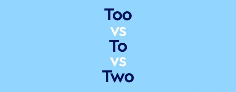 dark blue text "too vs to vs two" on light blue background