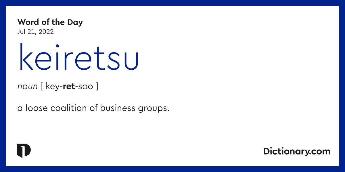 Word of the Day keiretsu