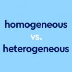 dark blue text "homogeneous vs heterogeneous" on light blue background