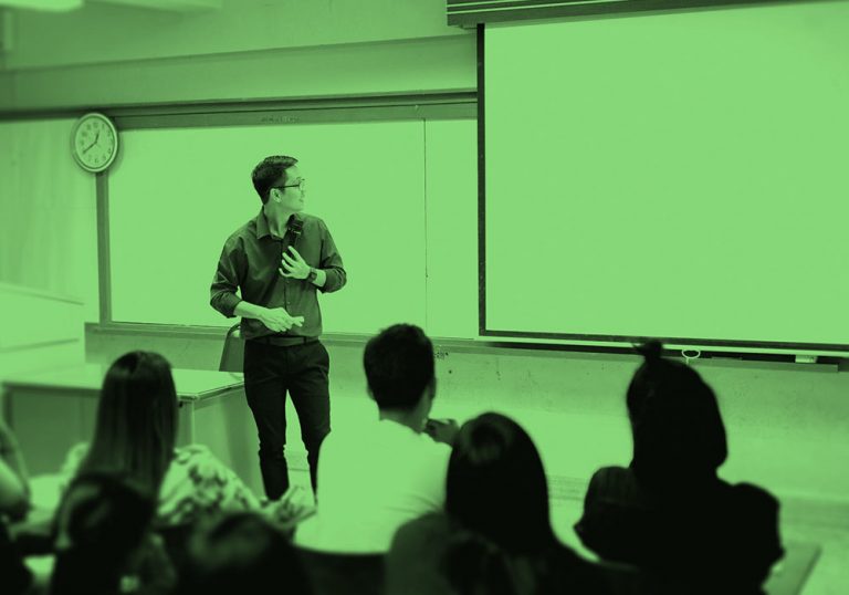 teacher in classroom