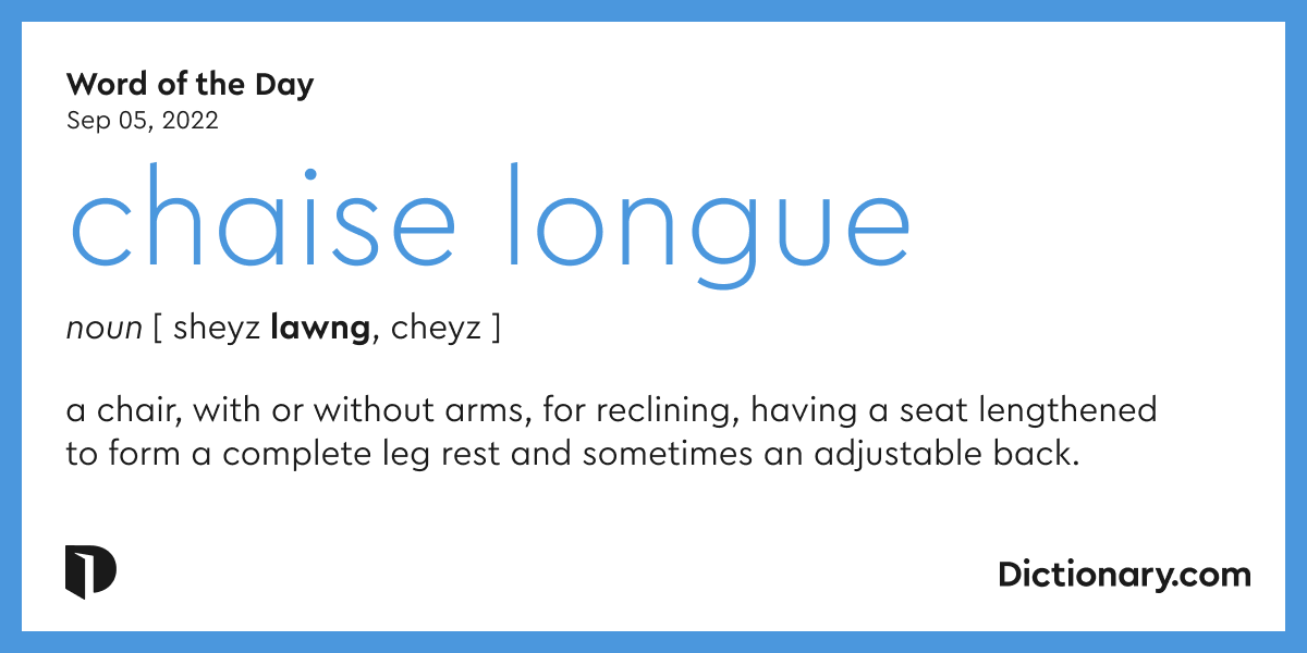 Word of the Day chaise longue