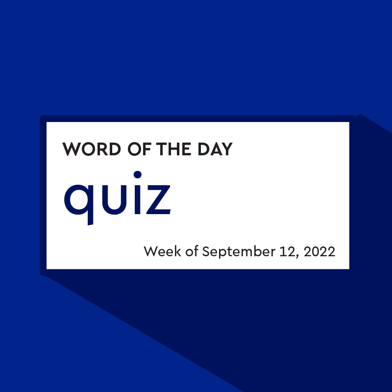 Attention Doughty Word Of The Day Quiz Fans!