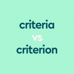 dark aqua text "criteria vs criterion" on light aqua background