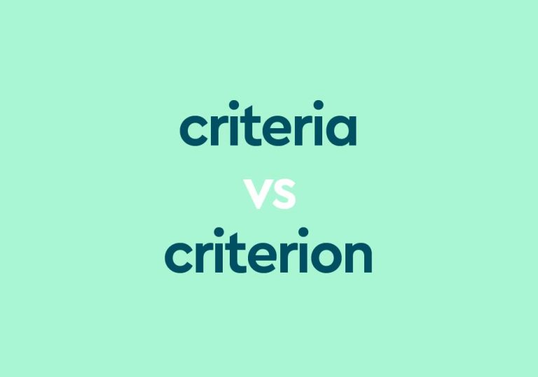 dark aqua text "criteria vs criterion" on light aqua background