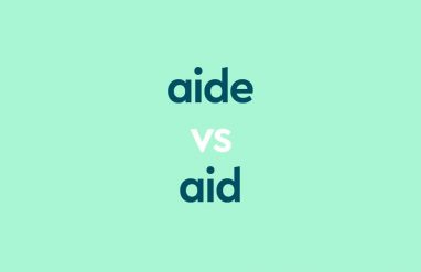 dark aqua text "aide vs aid" on light aqua background