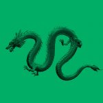 dragon, green filter