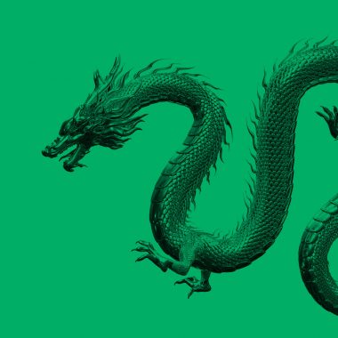 dragon, green filter