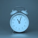 alarm clock, blue filter