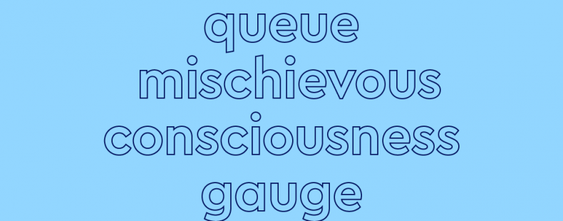 queue, mischievous, consciousness, gauge on blue background
