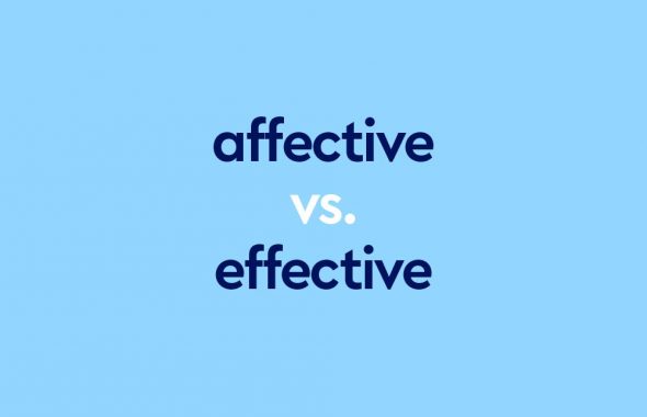 dark blue text "affective vs effective" on light blue background