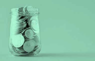 jar with coins, aqua filter