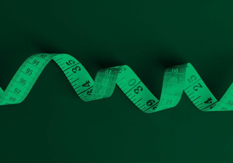 measuring tape; green filter