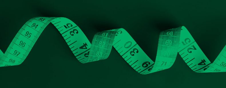 measuring tape; green filter