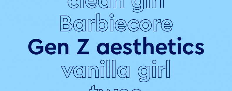 trending words treatment; genz aesthetics