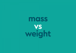 dark aqua text "mass vs weight" dark aqua background