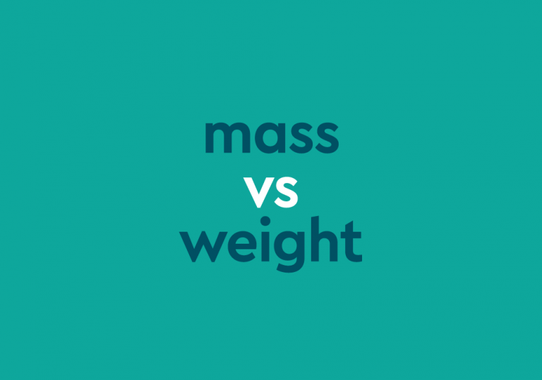 dark aqua text "mass vs weight" dark aqua background