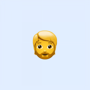 emoji man with beard new