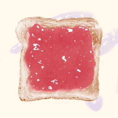 toast with jelly