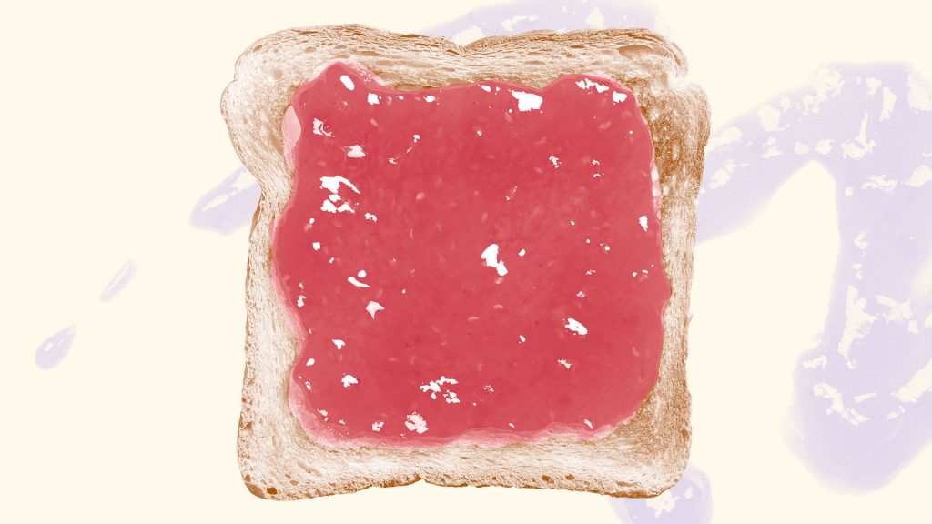 toast with jelly