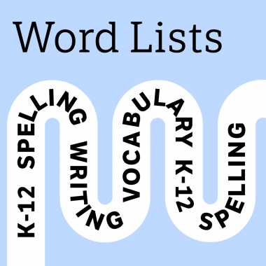 word list categories